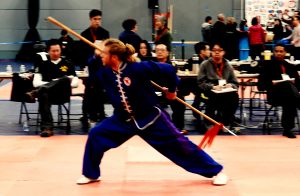 River Rudl performing Rising Block Spear and winning the Gold Medal!