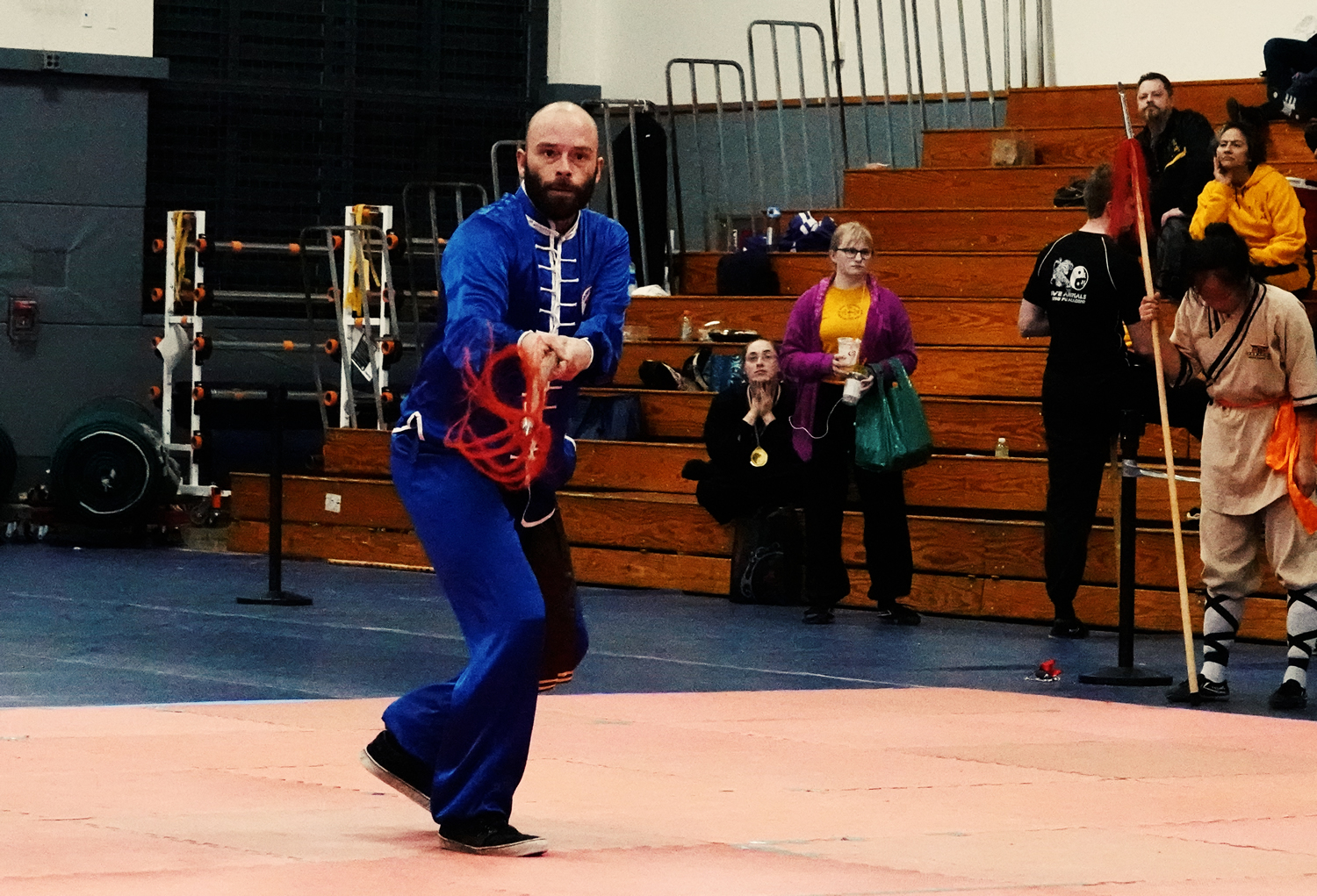 Joseph Vigneri performs Plum Blossom Spear from the Lohan or Buddha Palm Style of Kung Fu. This is an expert level spear form.