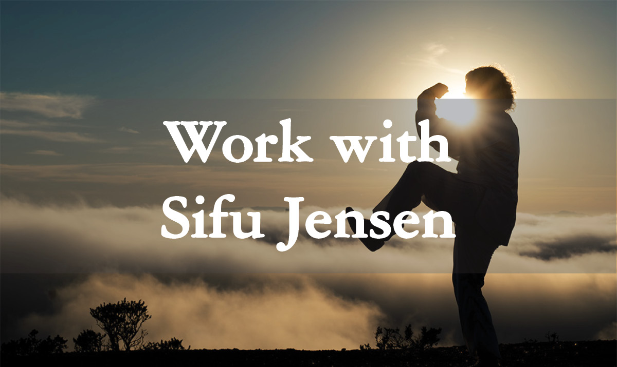 Work directly with Sifu Jensen to deepen your practice or bring the arts of Qigong, Tai Chi and Kung Fu to your team.