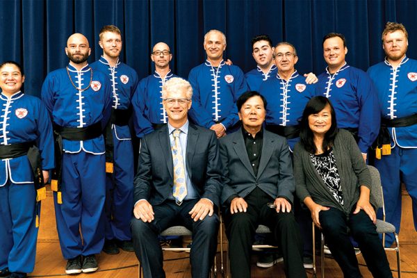 10,000 Victories Students with Grandmaster Wong Jackman. 10,000 Victories School in San Rafael, Marin County, CA.